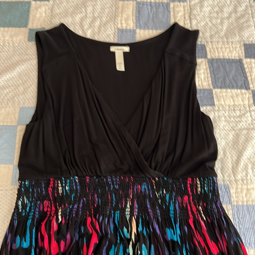 Chico’s Maxi Dress-lounge by the pool